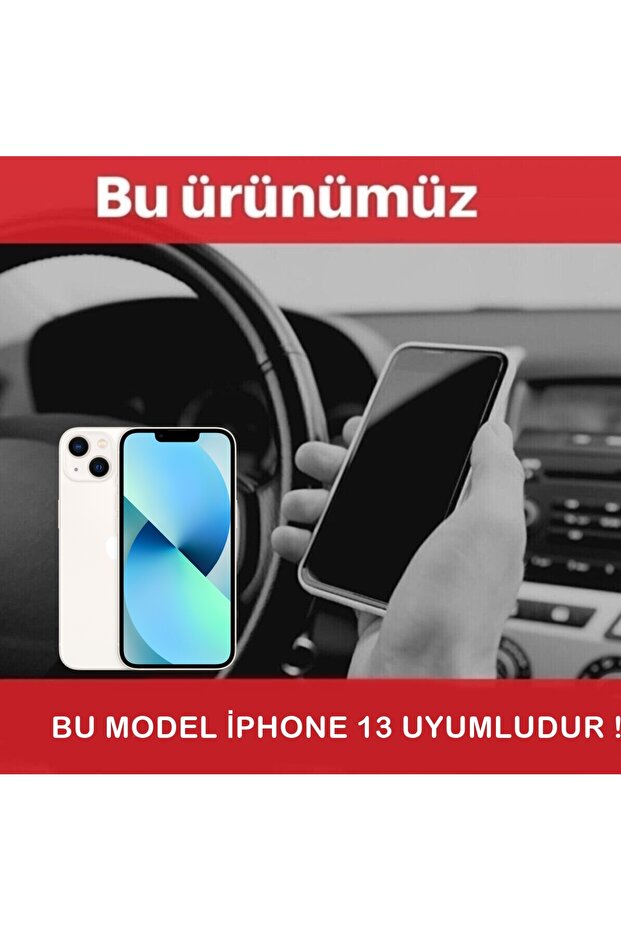 iPhone 13 Compatible Patterned Transparent Shock Absorbing Durable Case - 6