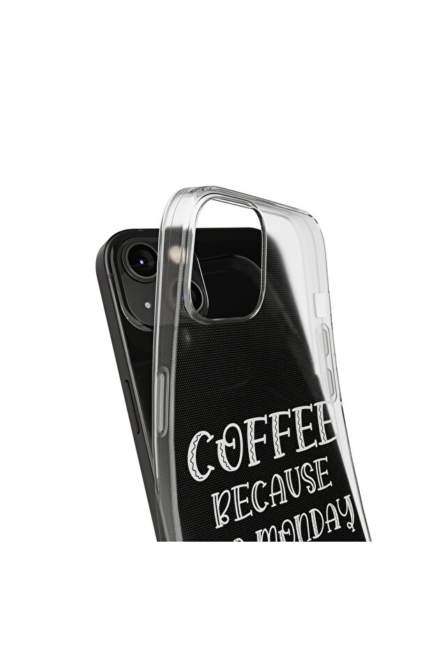 iPhone 13 Compatible Patterned Transparent Shock Absorbing Durable Case - 3