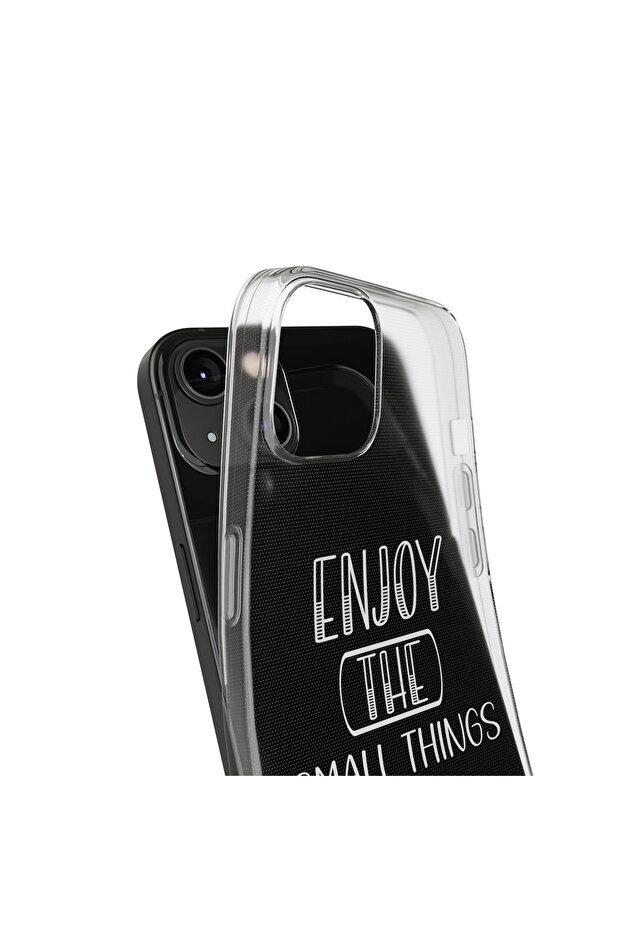 iPhone 13 Pro Compatible Patterned Transparent Shock Absorbing Durable Case - 3