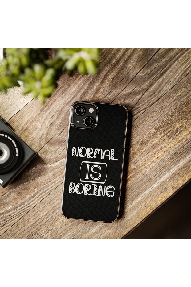 iPhone 14 Compatible Patterned Transparent Shock Absorbing Durable Case - 5