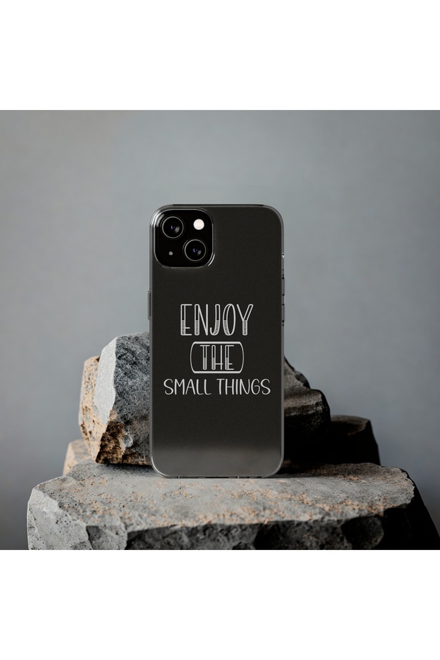 iPhone 14 Compatible Patterned Transparent Shock Absorbing Durable Case - 4