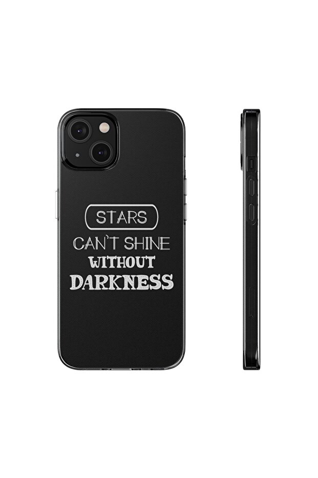 iPhone 14 Compatible Patterned Transparent Shock Absorbing Durable Case - 1