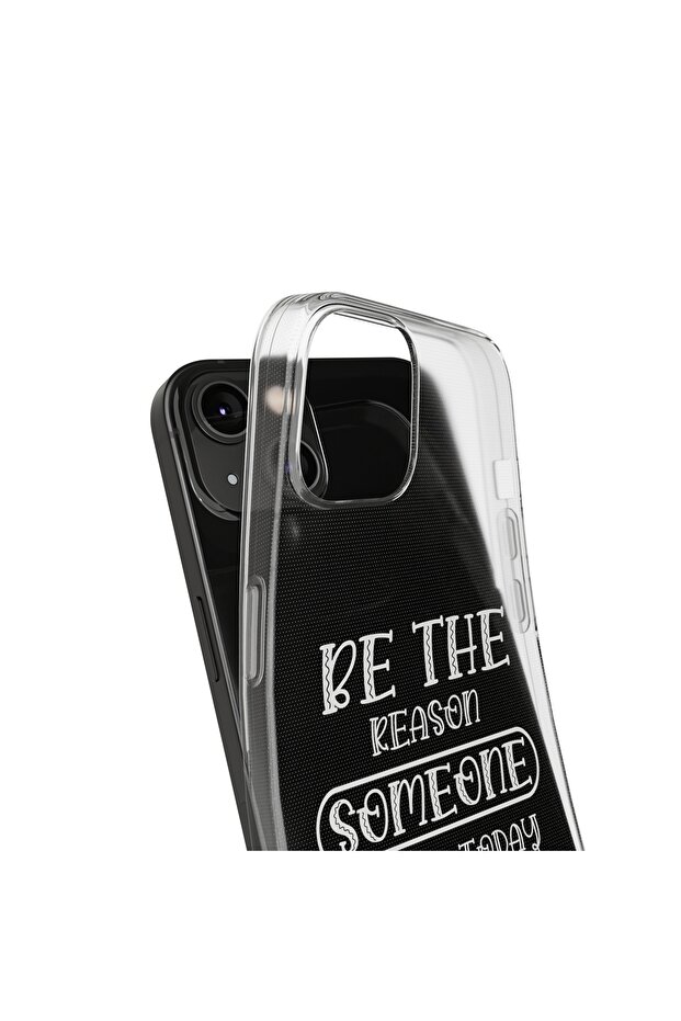 iPhone 14 Pro Max Compatible Patterned Transparent Shock Absorbing Durable Case - 3