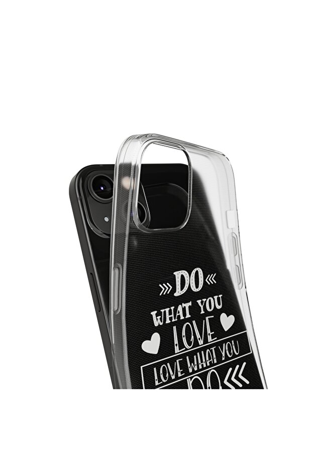 iPhone 13 Pro Max Compatible Patterned Transparent Shock Absorbing Durable Case - 3
