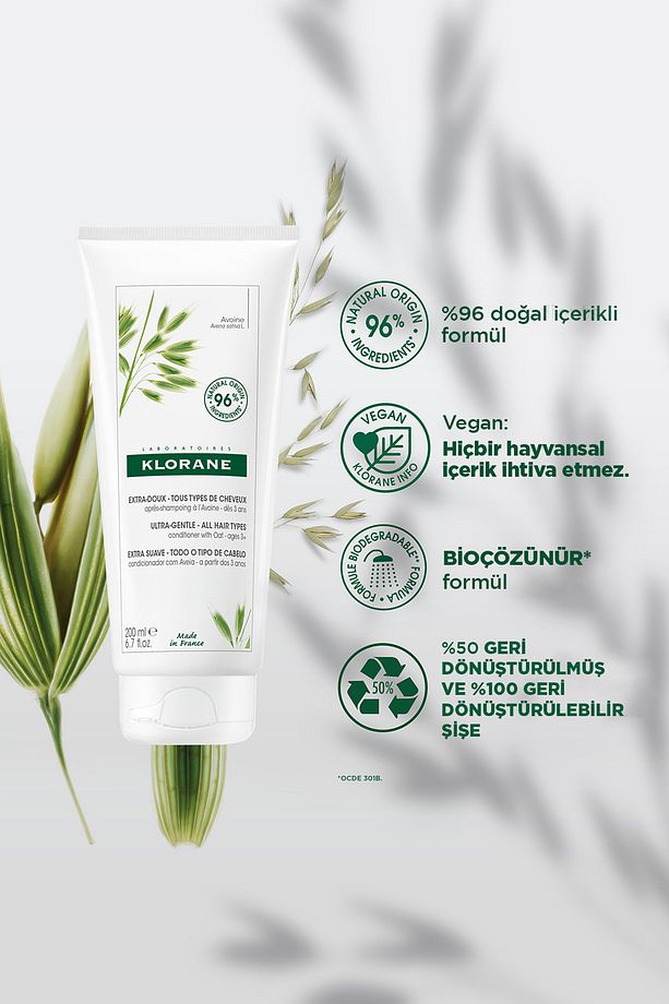 Yulaf Içerikli Ultra Hassas Saç Kremi 200 Ml - 2