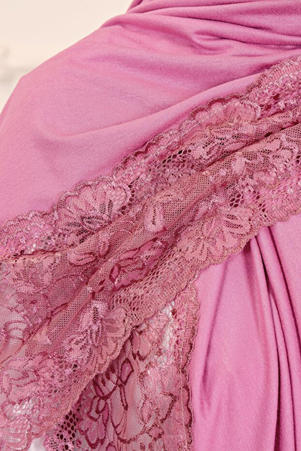 Penye Şal Dantelli - 6