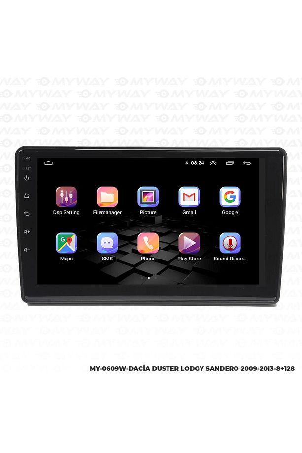 DACİA DUSTER ANDROİD 12 MULTİMEDYA CARPLAY 4GB RAM+64GB HDD 2009-2013 NAVİGASYON EKRAN - 6