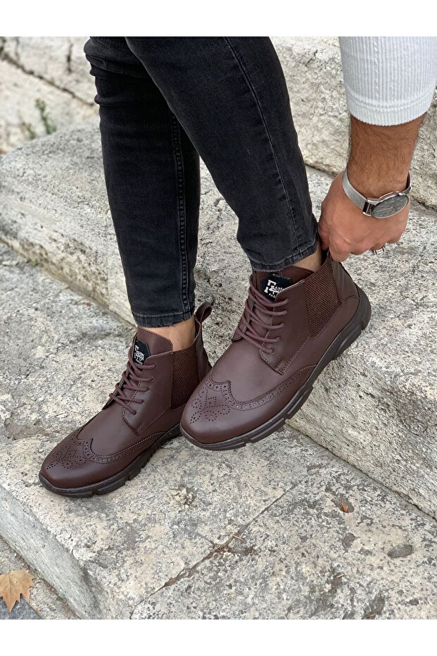 Erkek Hakiki Deri Bot - 4