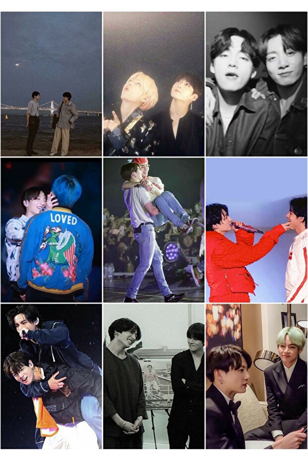 Kpop-bts - Taekook Patterned Design Special Series Photocard Set