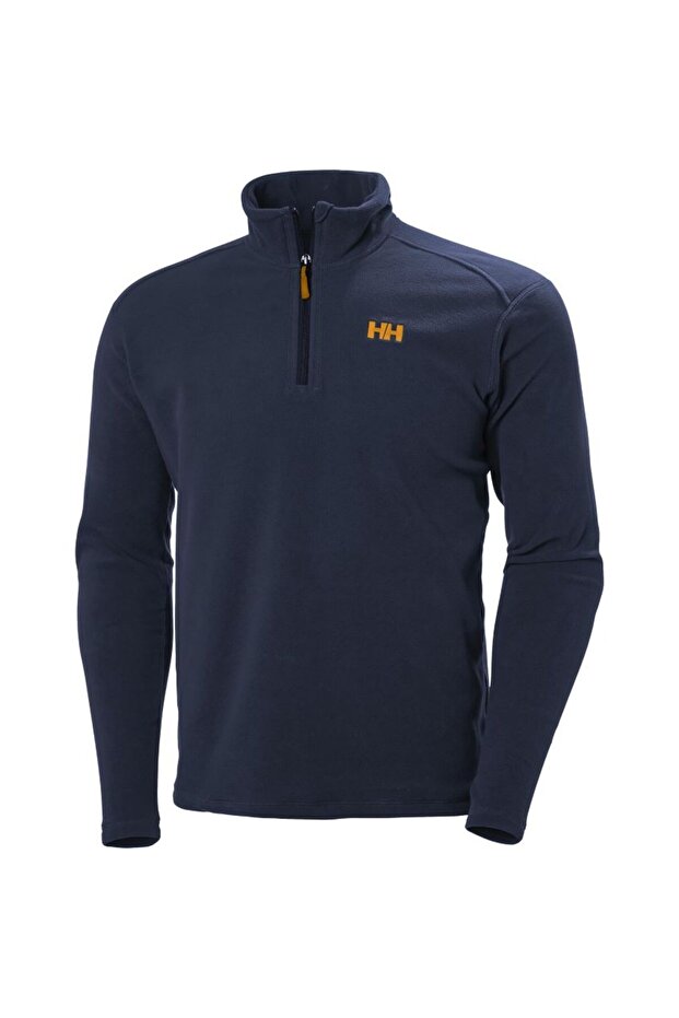 Hh Mount Fleece Graphite Blue - Dark Navy Half Zipper Men's Fleece HH..12001HHA.9