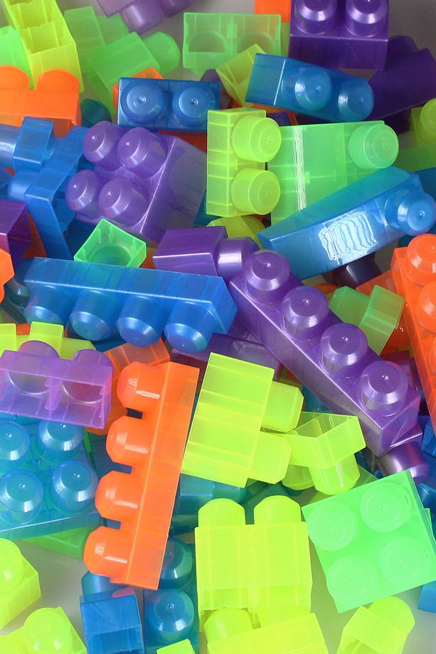 Play Blox Yapı Oyuncakları 2908 Neon Renkler Mega Blok Seti 56 Parça Yeşil Çantalı - 3
