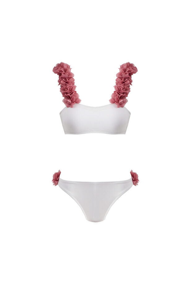 Rosa White Bikini - 1