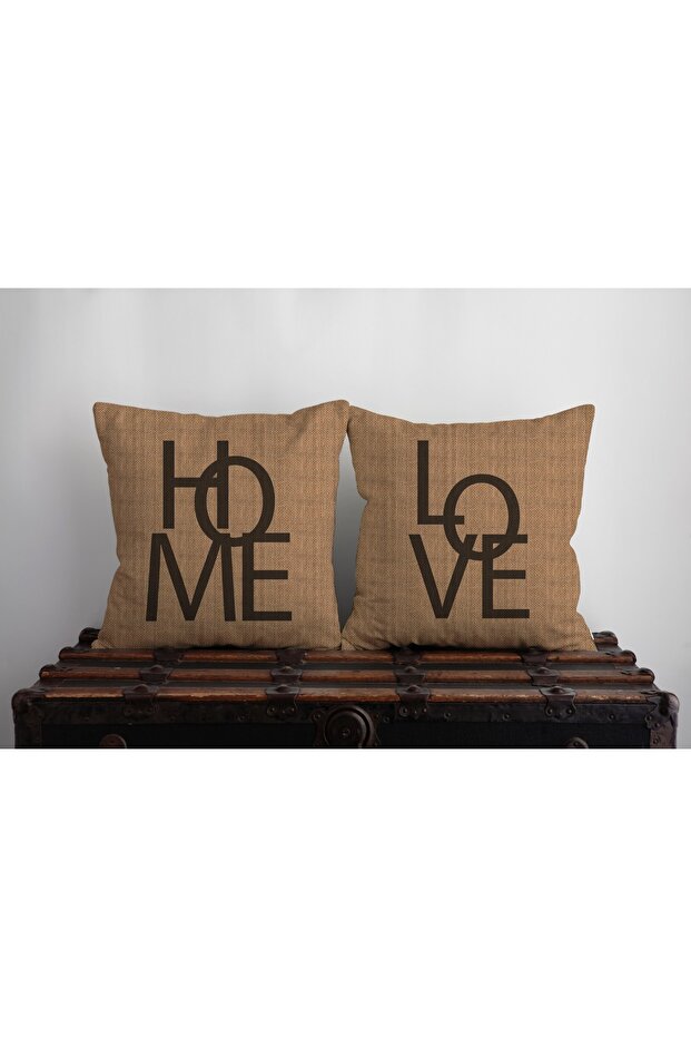 Natural Jute Throw Pillow Cover - 43x43 cm