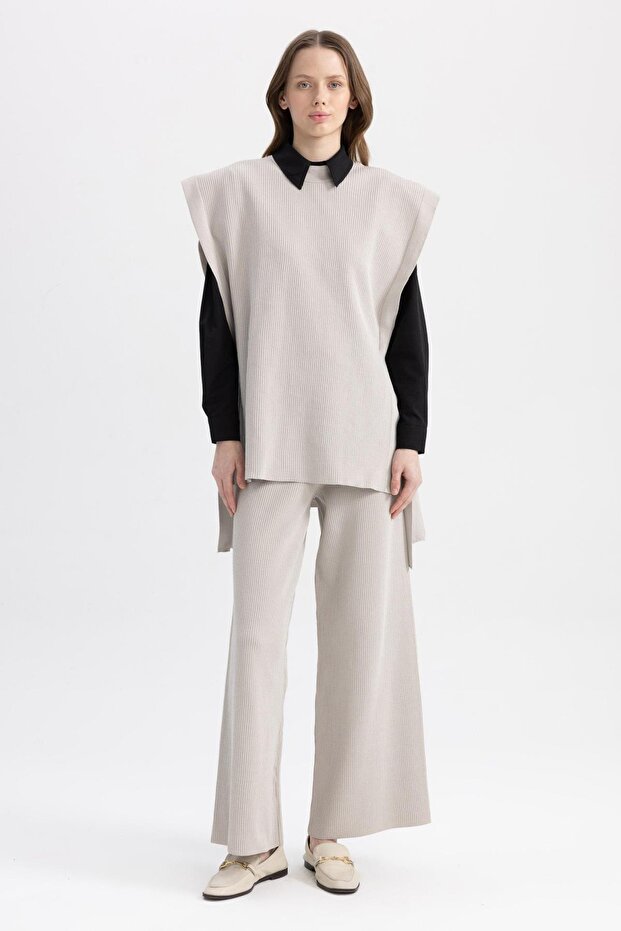 Relax Fit Basic Knitwear Trousers