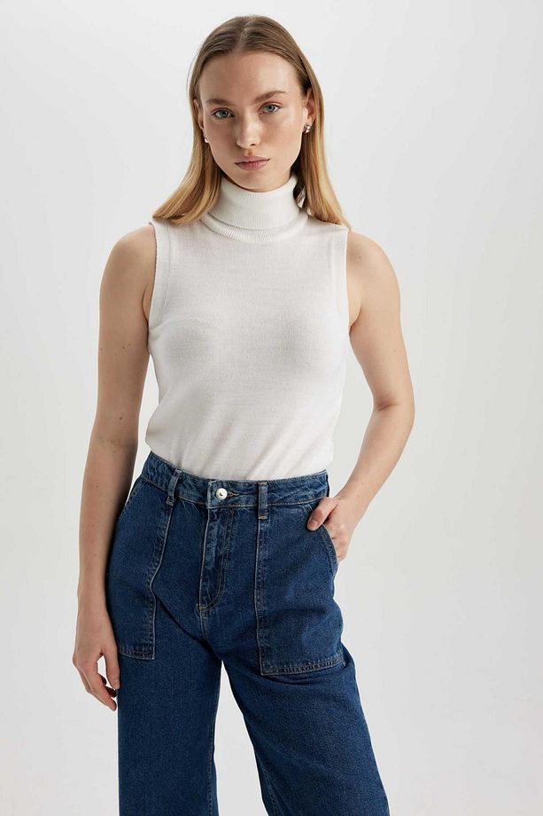 Regular Fit Balıkçı Yaka Basic Tirko Triko Kazak U8250az23wn - 1