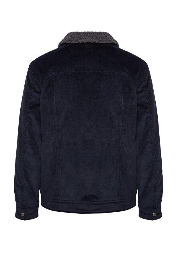 Unisex zimní bunda Navy Blue Velvet Regular Fit - TMNAW24MO00018 - 9