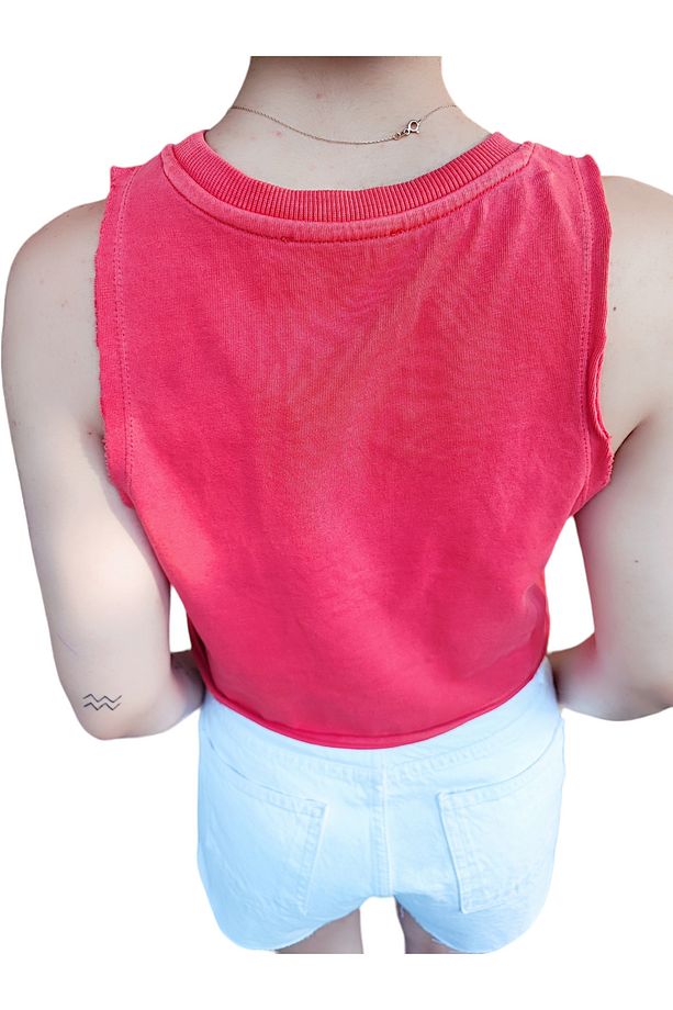 Yıkamalı Crop Top - 3
