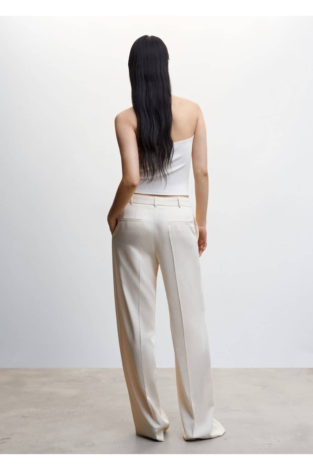 Metal Detaylı Halter Yaka Bluz - 21