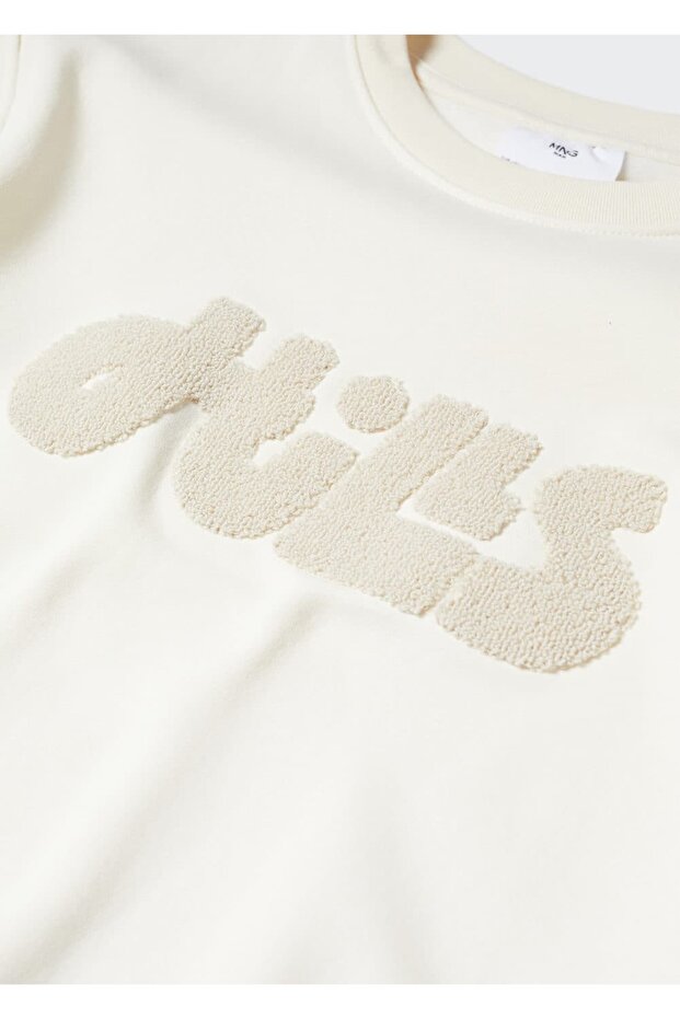 Mesajlı Pamuklu Sweatshirt - 5