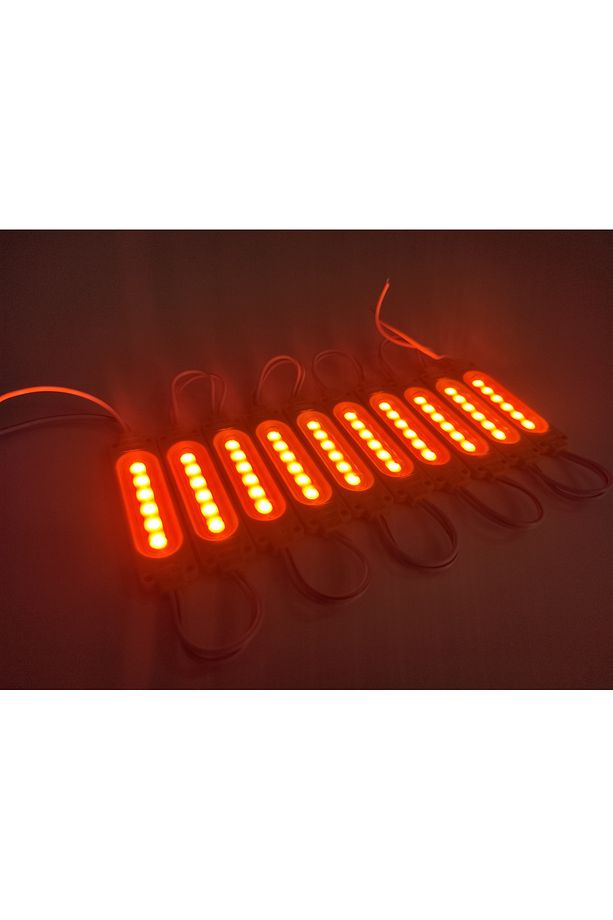 Parmak Cob Led Turuncu 12 Volt Su Geçirmez 10,lu 3m Bantlı Kesilebilir 0409978 - 4