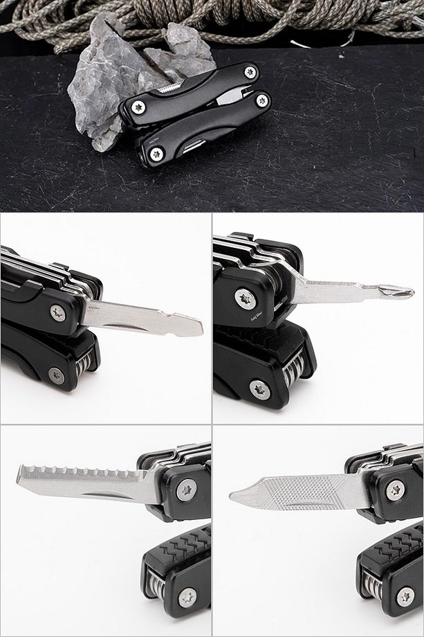 Mini Katlanır Cep Çakı Kamp Çakısı Çakı Bıçak Aksesuar, Çok Amaçlı Çakı, Çok Amaçlı Pense Seti - 4