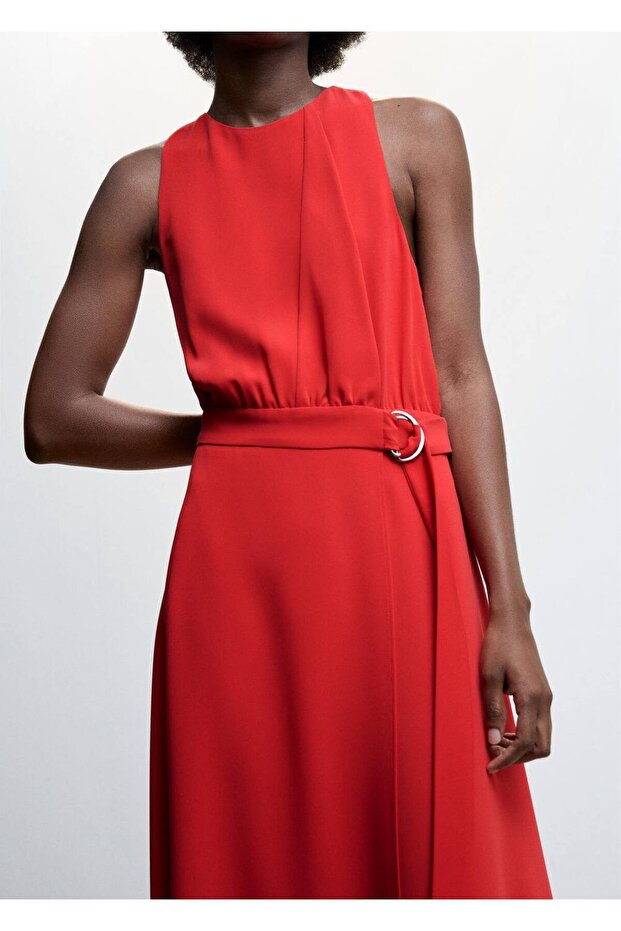 Kemer Detaylı Elbise - 5