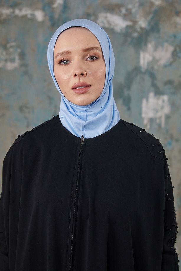 ASYA TAŞLI BONE- BEBE MAVİ - 4