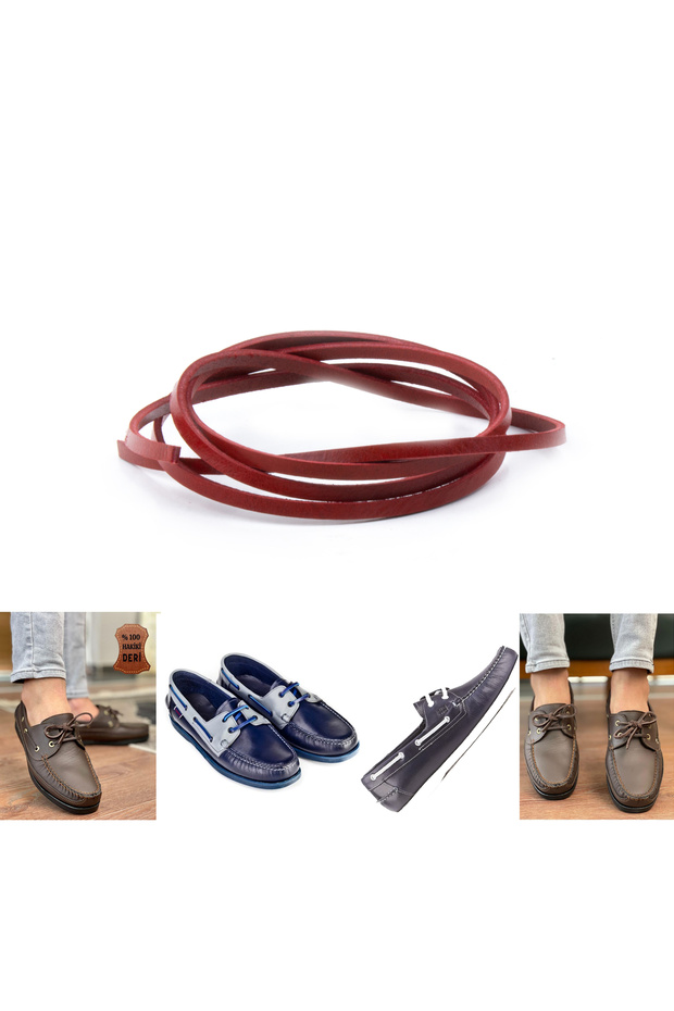 Leather Shoelaces, Nubuck Timberland Dexter Etc. Leather Laces Suitable for Shoes, 1 Piece - 100 cm