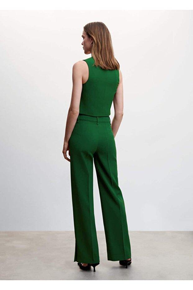 Gerade geschnittene Stoffhose - 4