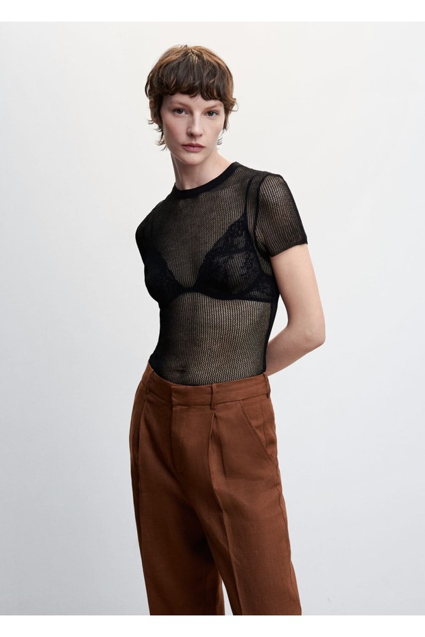 Ravne kroj Lan pantalone - 8