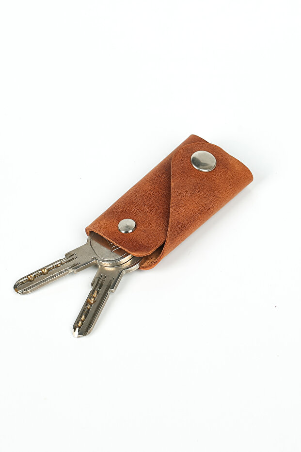 Leather Keychain 3-4 Key Capacity - Real Leather & Handmade
