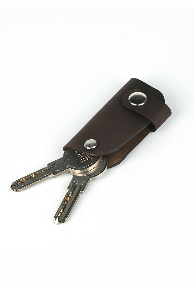 Leather Keychain 3-4 Key Capacity - Real Leather & Handmade