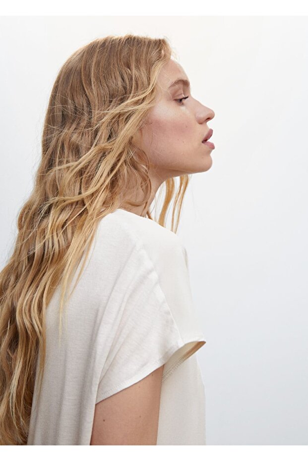 Kontrast Parçalı Bluz - 5