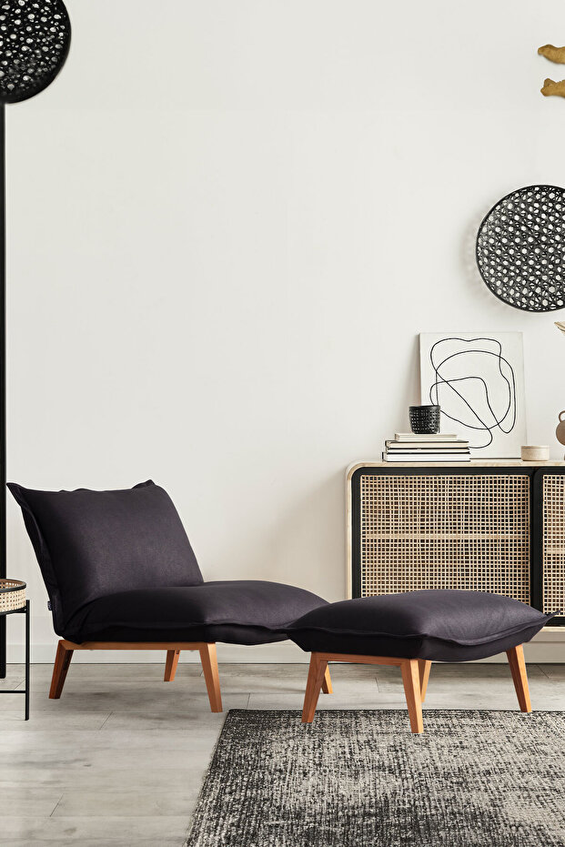 Orzo Ayak Uzatmalı Yataklı Berjer - 1