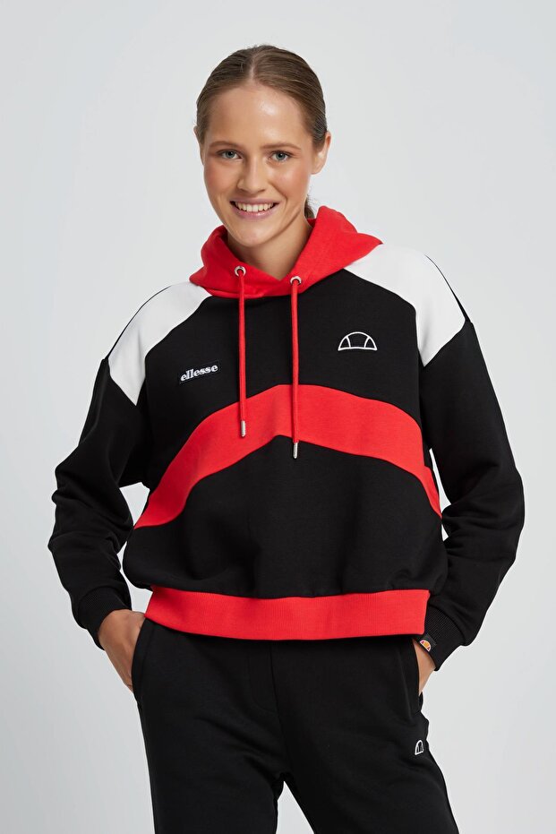 Kadın Kapüşonlu Sweatshirt EF062-BK - 2