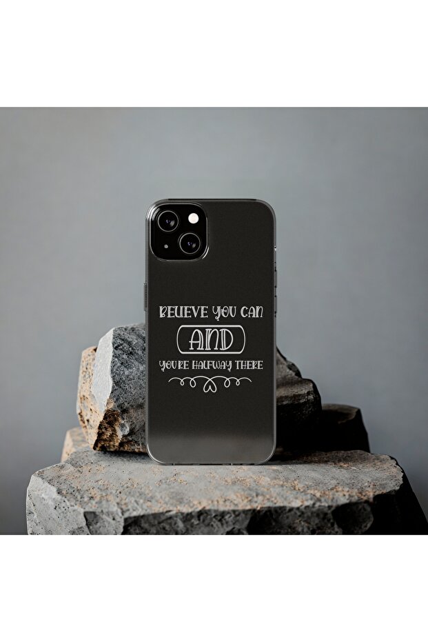 iPhone 13 Compatible Patterned Transparent Shock Absorbing Durable Case - 4