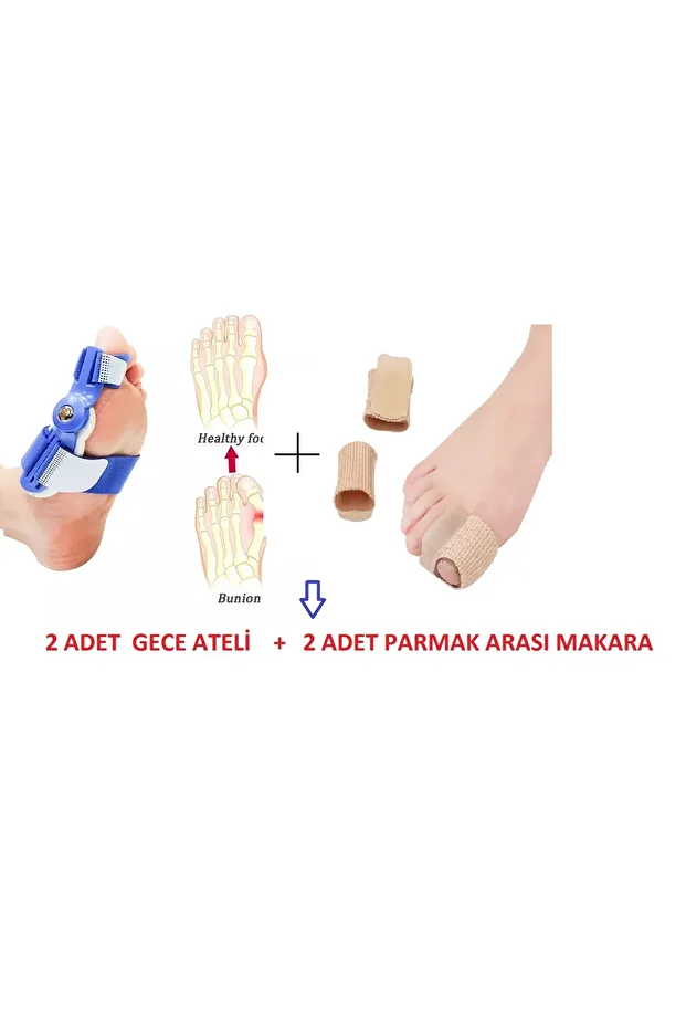 Ayak Baş Parmak Parmağı Kemik Kemiği Çıkıntısı Için Aparat Atel Halluks Valgus Bunyon Makara - 4