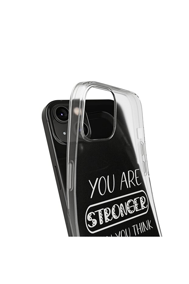 iPhone 13 Pro Compatible Patterned Transparent Shock Absorbing Durable Case - 3