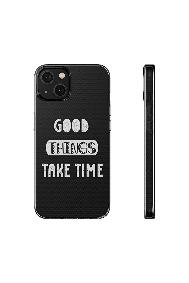 iPhone 13 Pro Compatible Patterned Transparent Shock Absorbing Durable Case - 1