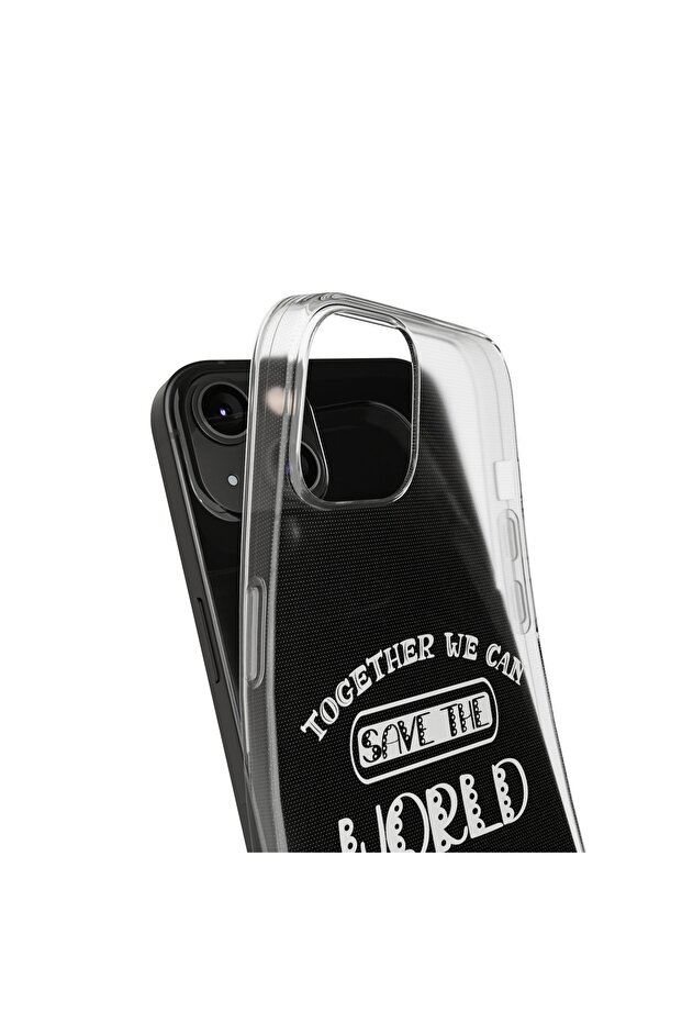 iPhone 13 Pro Compatible Patterned Transparent Shock Absorbing Durable Case - 3