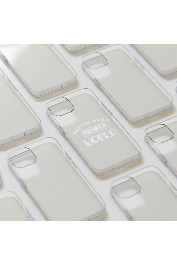 iPhone 14 Pro Max Compatible Patterned Transparent Shock Absorbing Durable Case - 6