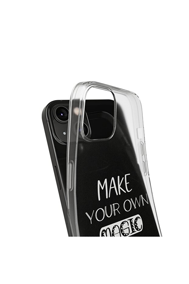 iPhone 13 Pro Max Compatible Patterned Transparent Shock Absorbing Durable Case - 3