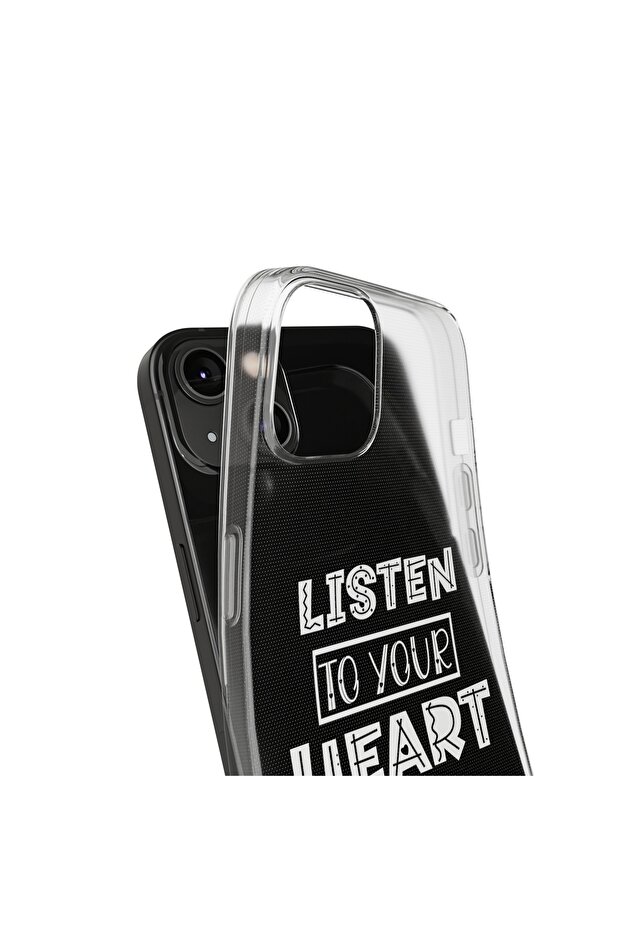 iPhone 13 Pro Max Compatible Patterned Transparent Shock Absorbing Durable Case - 3