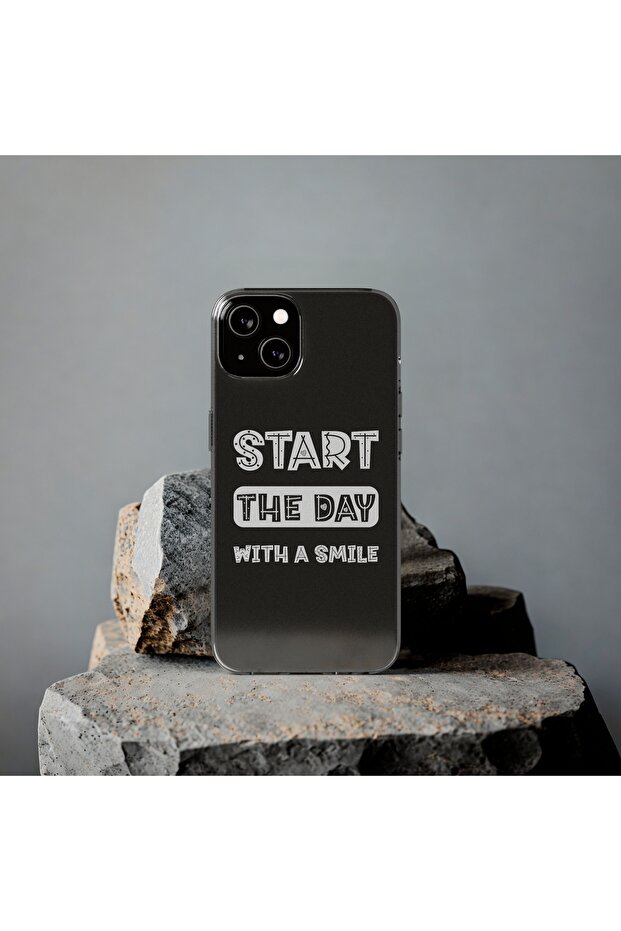 iPhone 13 Pro Max Compatible Patterned Transparent Shock Absorbing Durable Case - 4