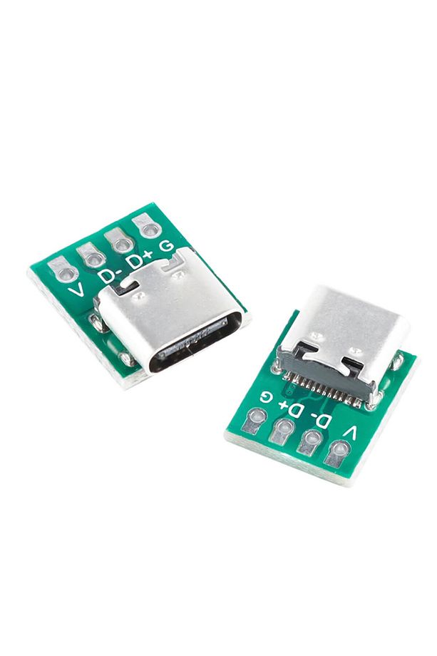 USB Type C 4 Pin DIP Çevirici Pcb Usb Dip Adaptör Kart - 4