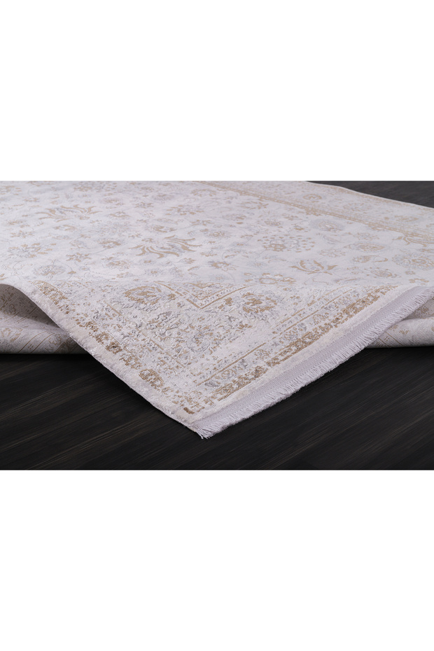 THE MİA 5860B L.GREY-CAMEL AKRİLİK MAKİNE HALISI - 1