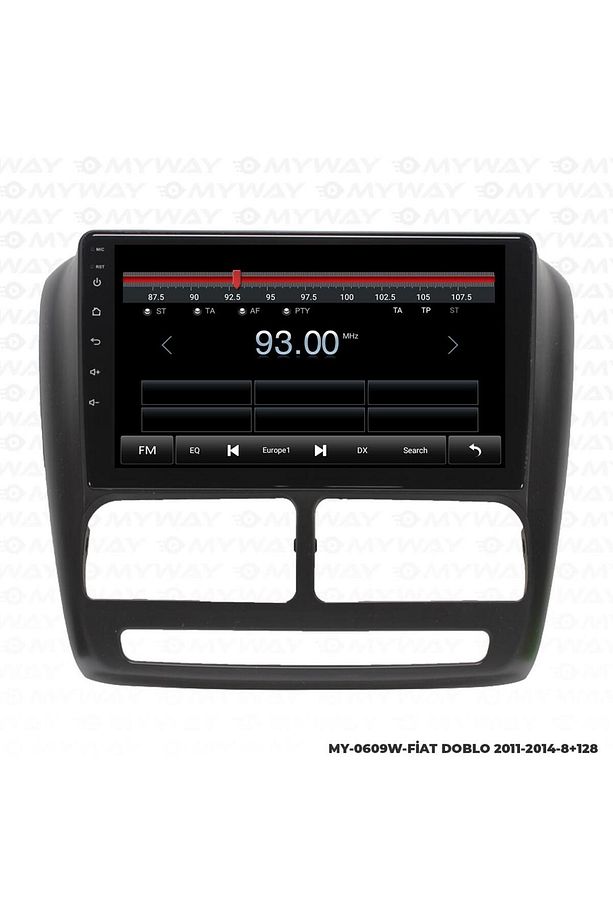 FİAT DOBLO ANDROİD 12 MULTİMEDYA CARPLAY 4GB RAM+64GB HDD 2011-2014 NAVİGASYON EKRAN - 4