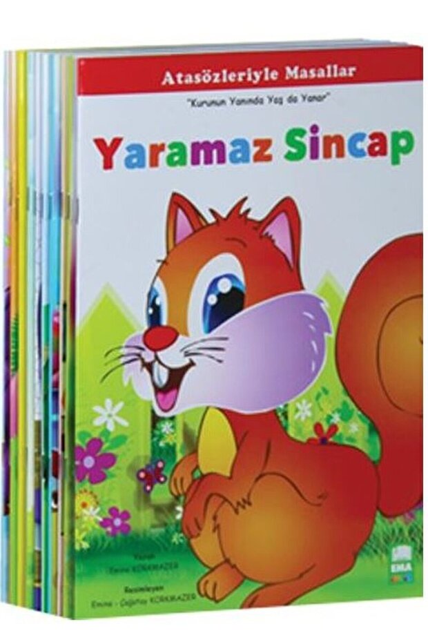 Atasözleriyle Masallar Seti / Emine Korkmazer / Ema Çocuk / 9786059657464