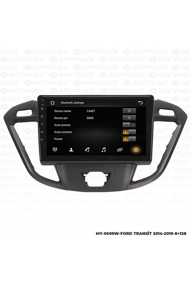 FORD TRANSİT CUSTOM ANDROİD 12 MULTİMEDYA CARPLAY 4GB RAM+64GB HDD NAVİGASYON EKRAN - 3