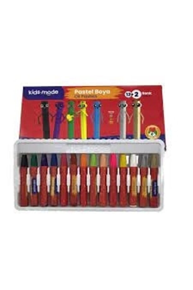 Kidsmode Oil Pastel Paint Hexagon 24 Colors with Bag